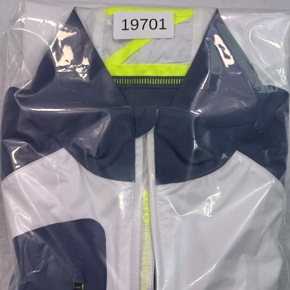 Zero Restriction 1/4 Zip Golf Windbreaker Jacket MENS MEDIUM S/S WHITE GRAY